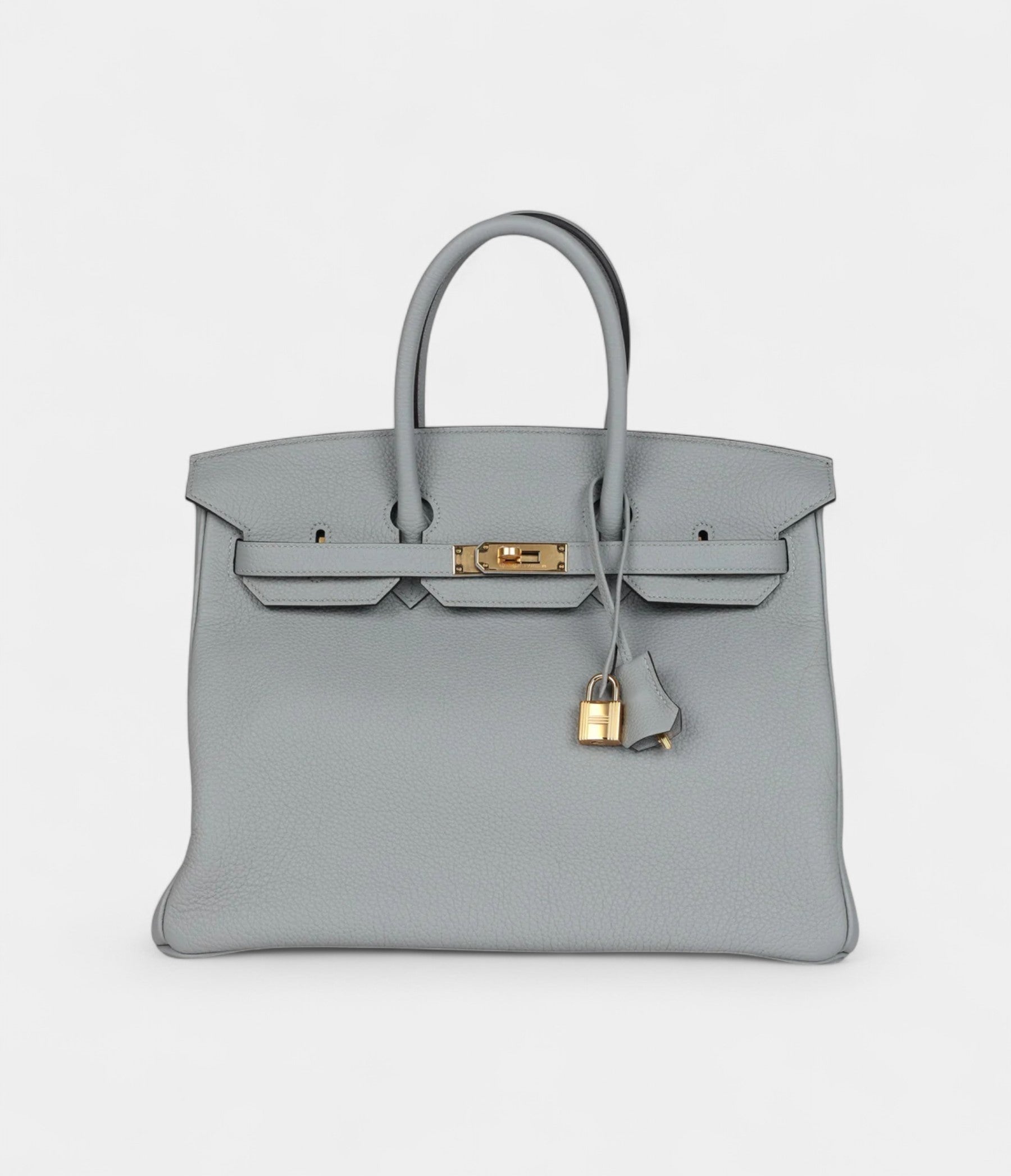 Hermès Birkin 35 Bleu Glacier Togo Gold Hardware