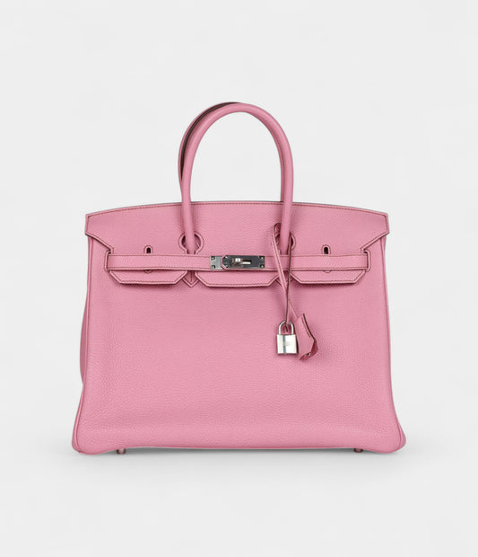 Hermès Birkin 35 Bubblegum Togo Palladium Hardware