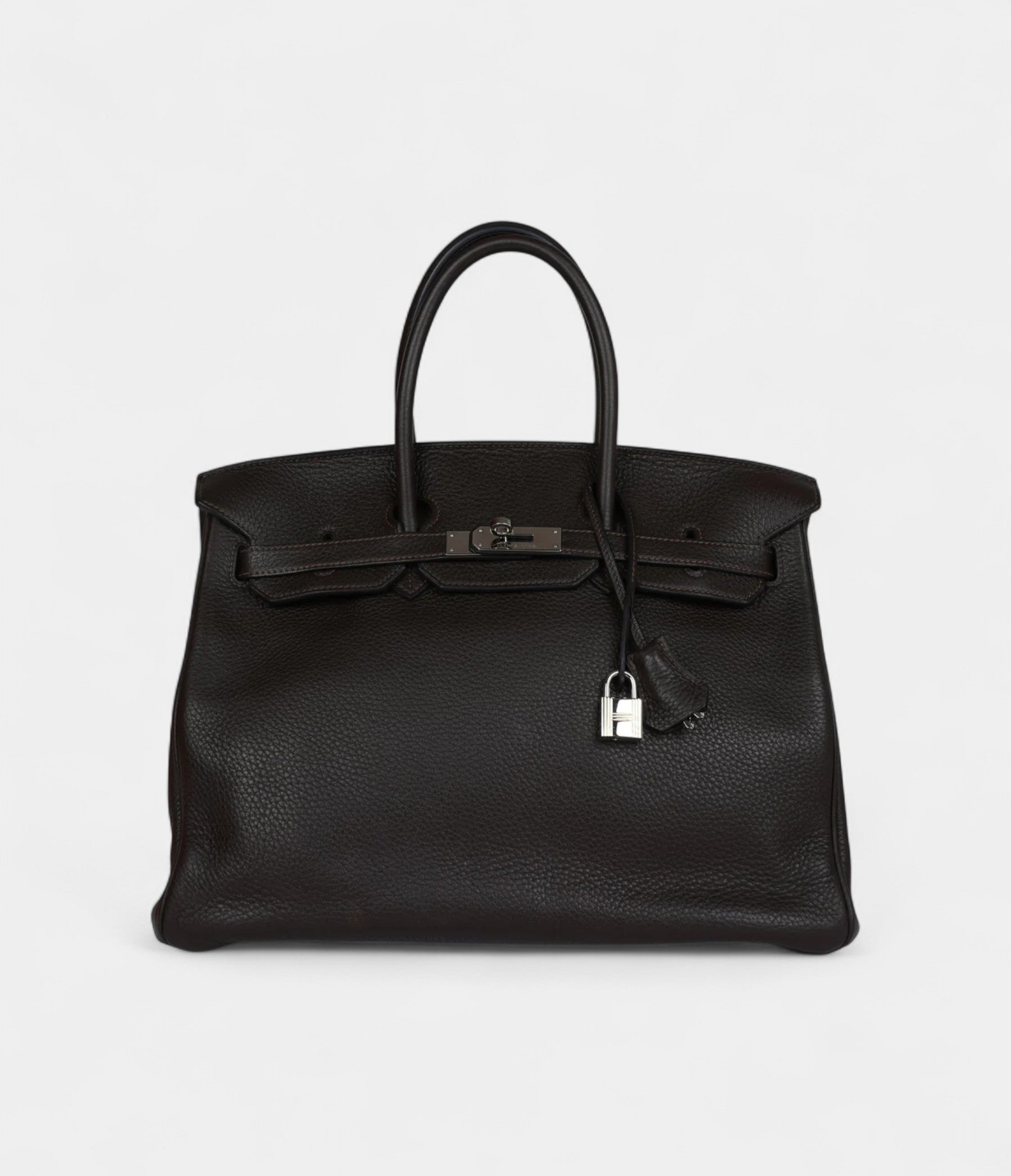 Hermès Birkin 35 Cafe Clemence Palladium Hardware
