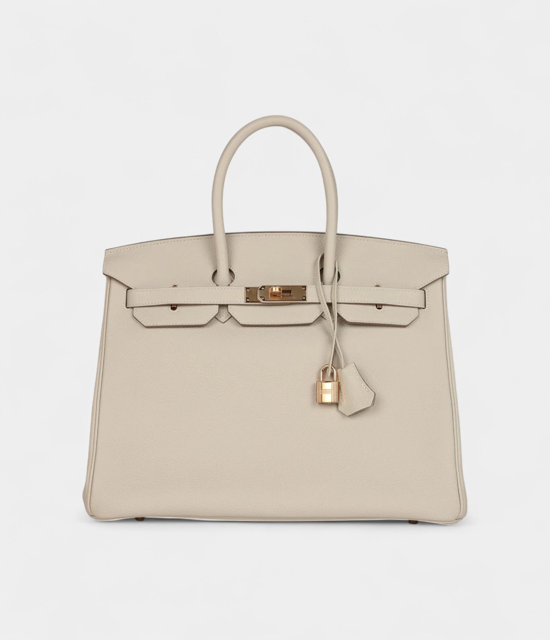 Hermès Birkin 35 Craie Togo Rose Gold Hardware