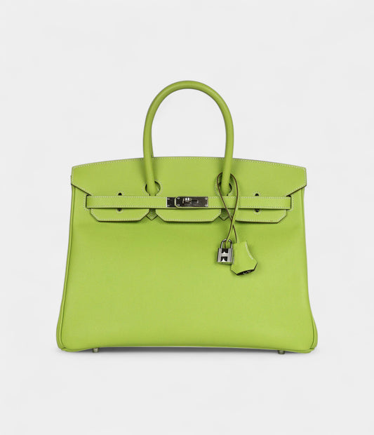 Hermès Birkin 35 Kiwi Candy Epsom Palladium Hardware