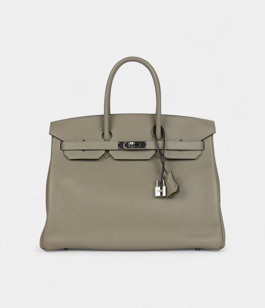 Hermès Birkin 35 Sauge Togo Palladium Hardware