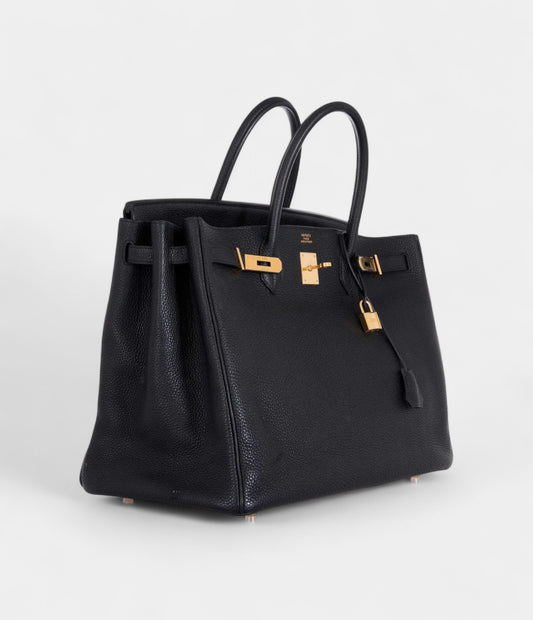 Hermès Birkin 40 Black Togo Gold Hardware