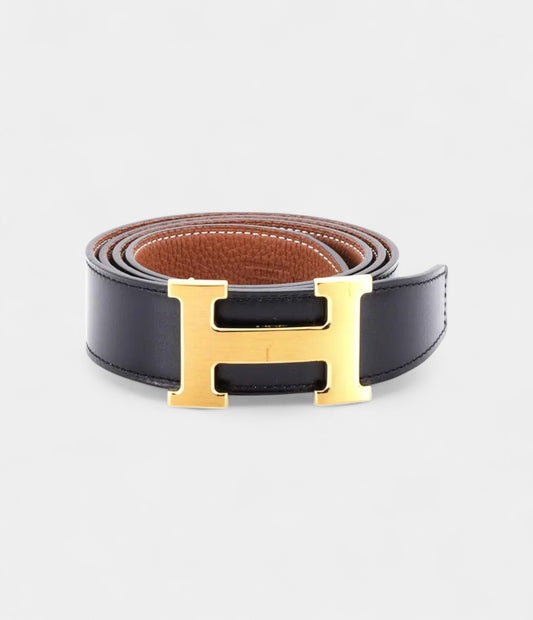 Hermès Black Leather Belt Timeless Sophistication in Every Detail
