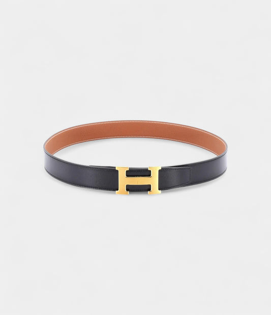 Hermès Black Leather Belt Timeless Sophistication in Every Detail