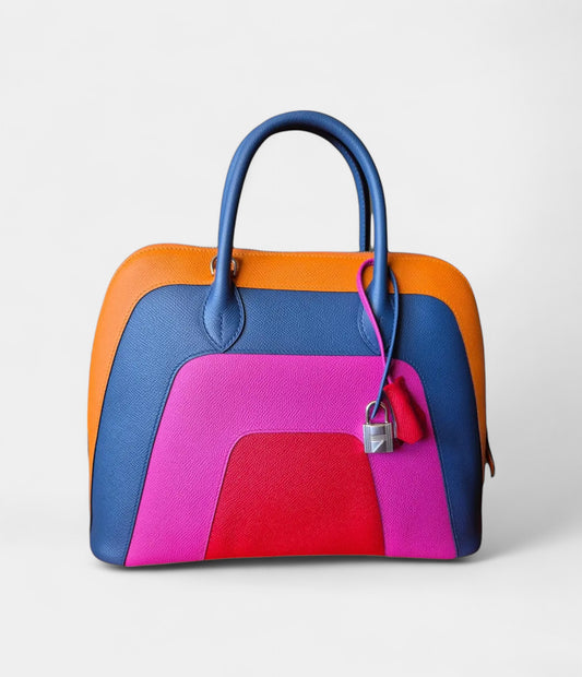 Hermès Bolide 1923 25 Bag in Multicolor Epsom Leather – Handmade Vibrant Edition