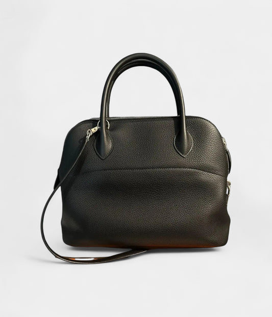 Hermès Bolide 1923 30 Bag in Black Clemence Leather – Handmade Luxury Bag