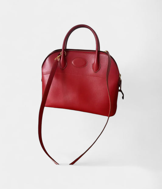 Hermès Bolide 31 Bag in Red Leather – Handmade Crossbody Handbag