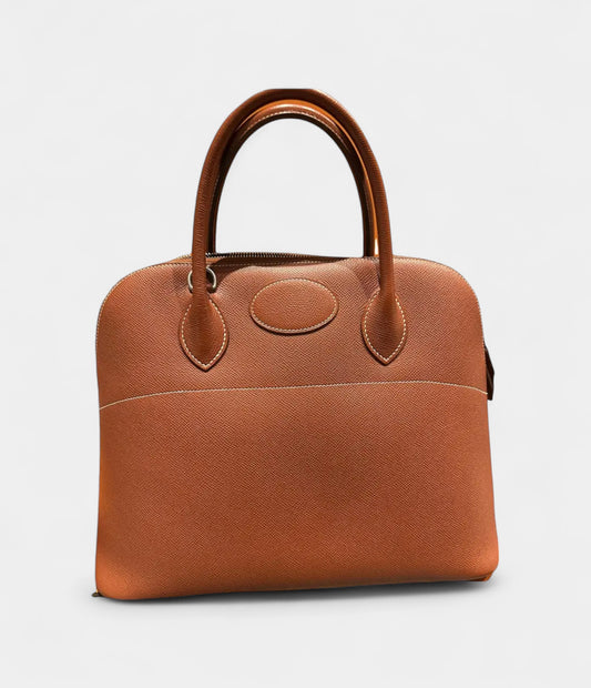 Hermès Bolide 35 Bag in Gold Epsom Leather – Handmade Classic Handbag