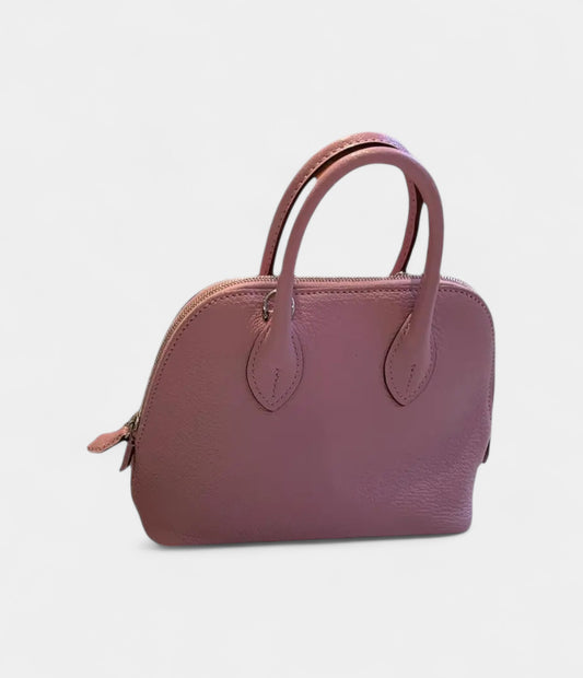 Hermès Bolide Mini Bag in Pink Leather – Handmade Elegance