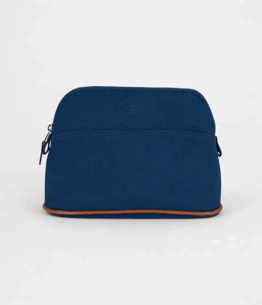 Hermes Bolide Travel Case Prussian Blue Medium New Model