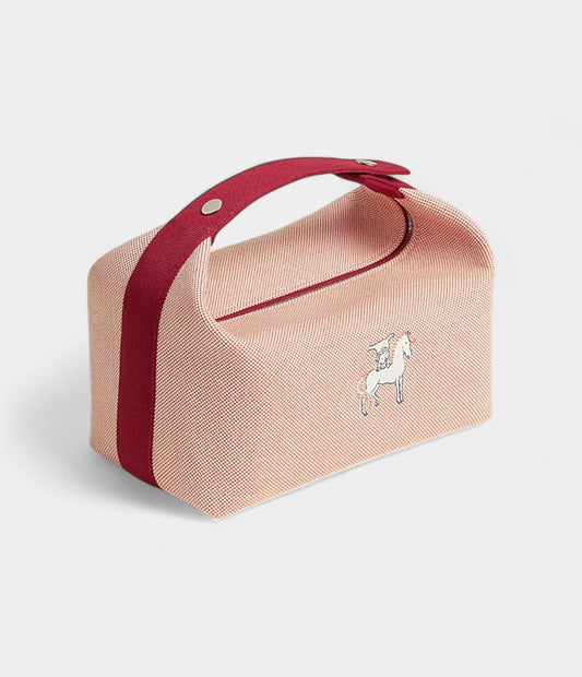 Hermès Bride-A-Brac Large Case in H Cabriole Cotton Canvas