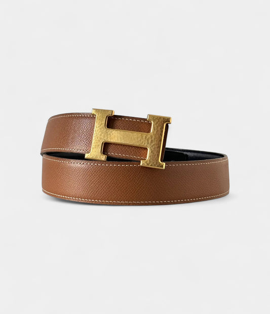 Hermès Brown H Leather Belt Timeless Strength, Iconic Design