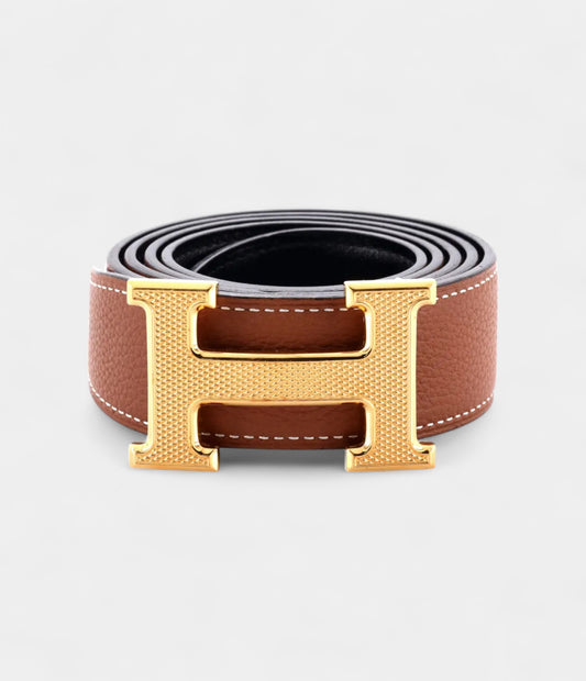 Hermès Brown Leather Belt