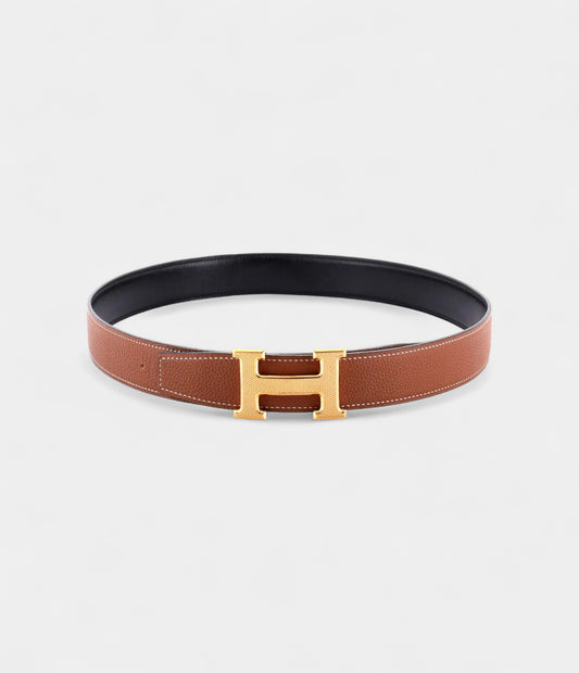 Hermès Brown Leather Belt