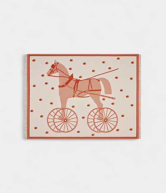 Hermès Cheval Cabriolet Wool & Cashmere Blanket