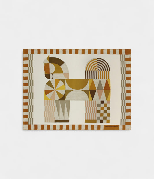 Hermès Cheval Natté Wool & Cashmere Blanket