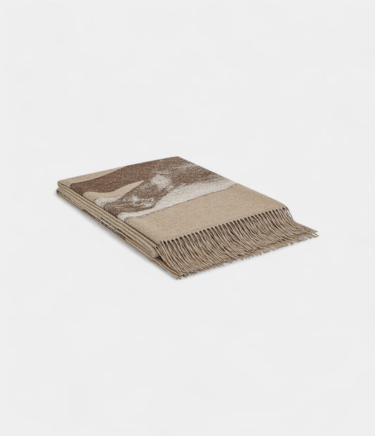 Hermès Cheval Palomino Wool & Cashmere Blanket