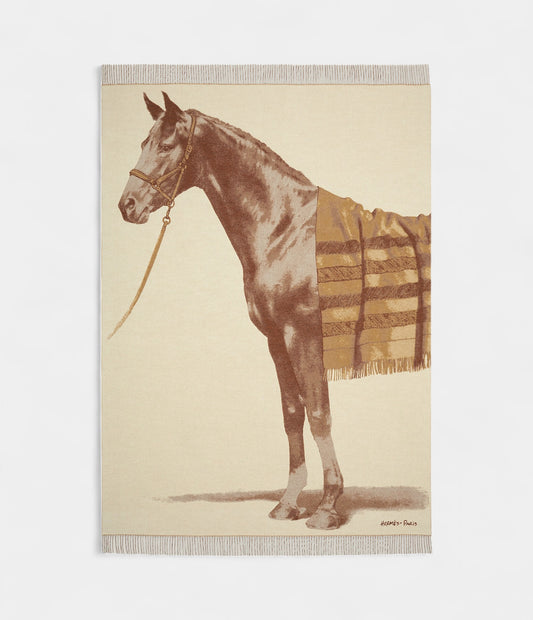 Hermès Cheval Talaria Blanket Artistic Elegance in Pure Cashmere