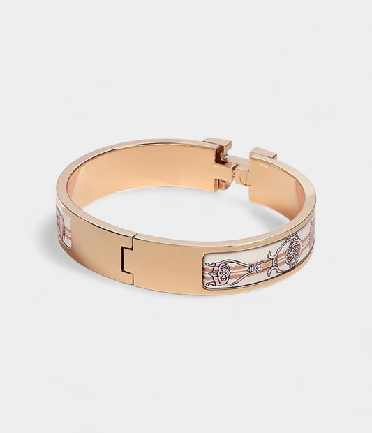 Hermès Clic H Étriers Bracelet Aube