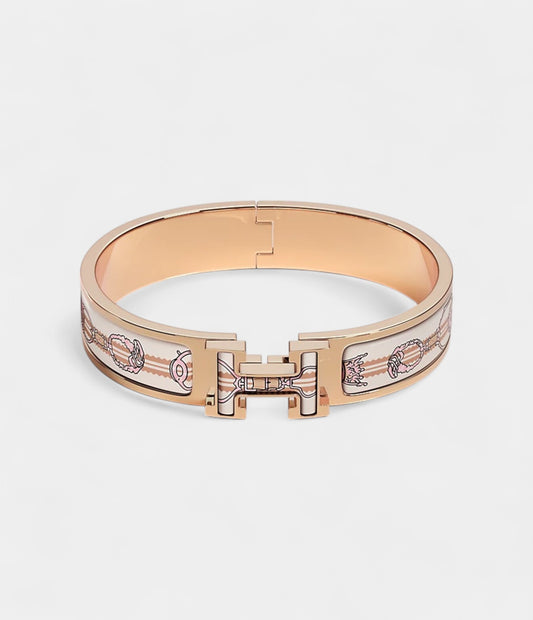 Hermès Clic H Étriers Bracelet Aube