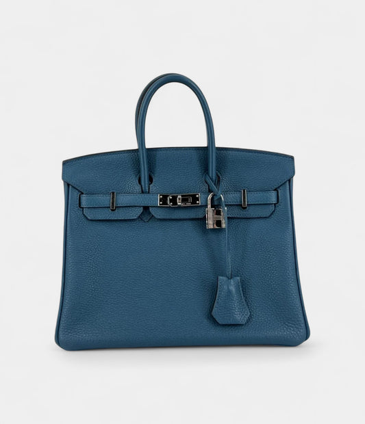 Hermès Colvert Togo Birkin 25 Palladium Hardware