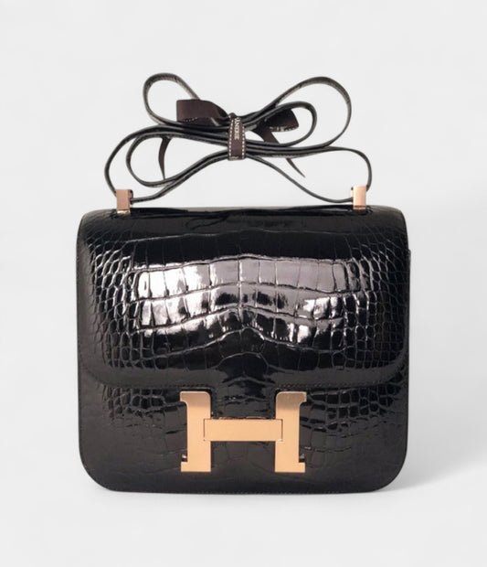 Hermès Constance 24 Alligator Noir Bag