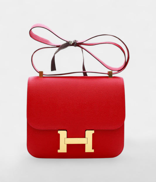 Hermès Constance 24 Bag Rouge Casaque Epsom
