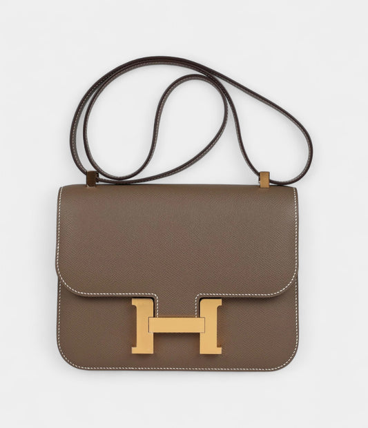 Hermès Constance 24 Etoupe Epsom Gold Hardware