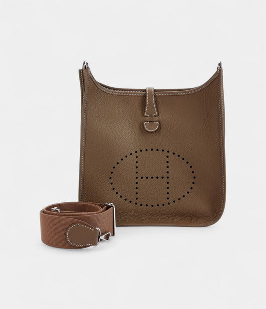 Hermès Etoupe Clemence Evelyne III 29 Palladium Hardware