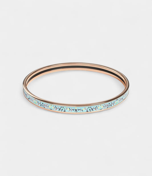 Hermès Étriers Bangle Aurore Bleu