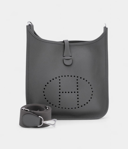 Hermès Gris Meyer Clemence Evelyne III 29 Palladium Hardware