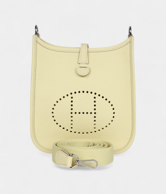 Hermès Evelyne Jaune Milton Clemence Palladium Hardware