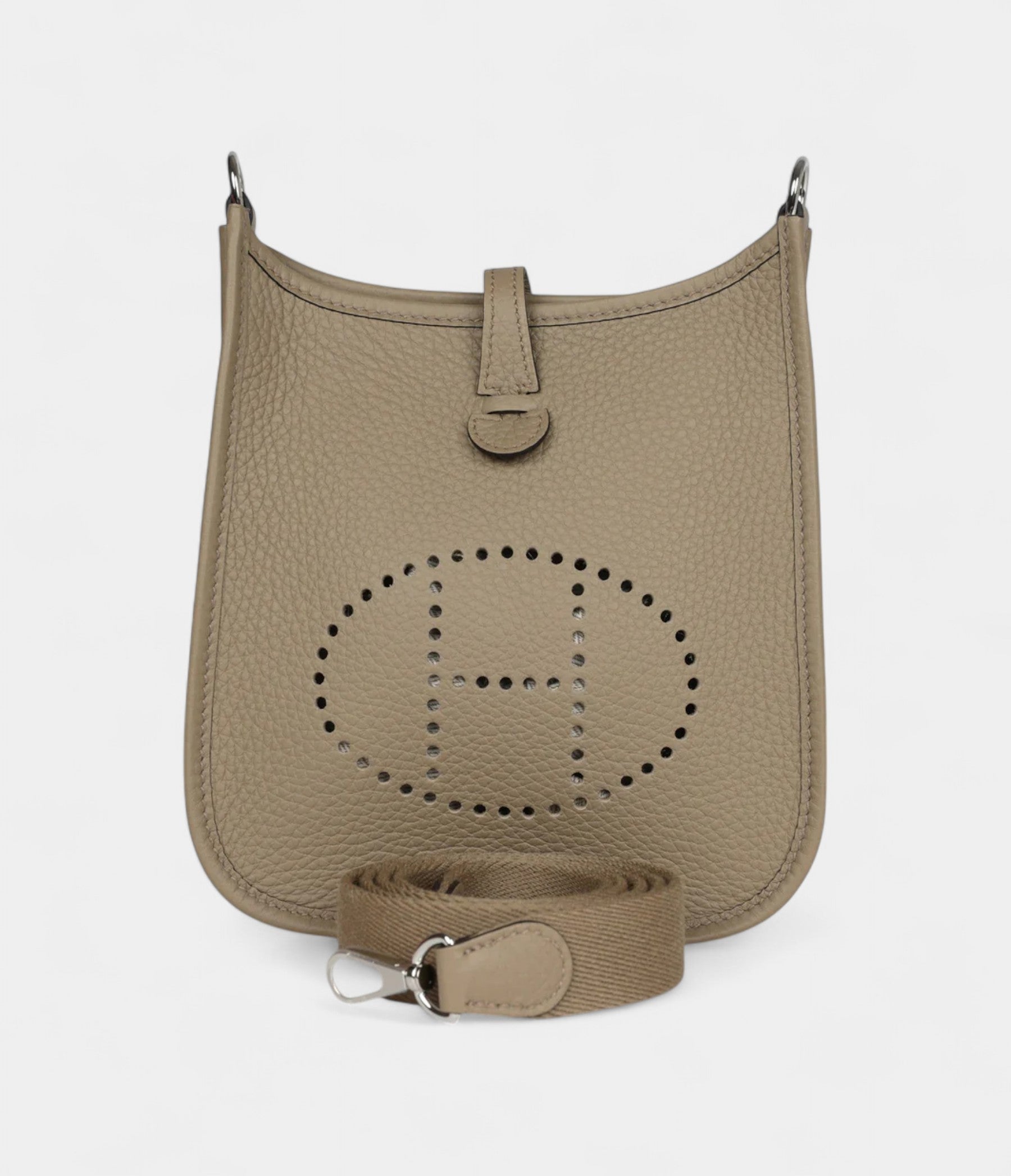 Hermès Evelyne TPM Beige Marfa Clemence Palladium Hardware