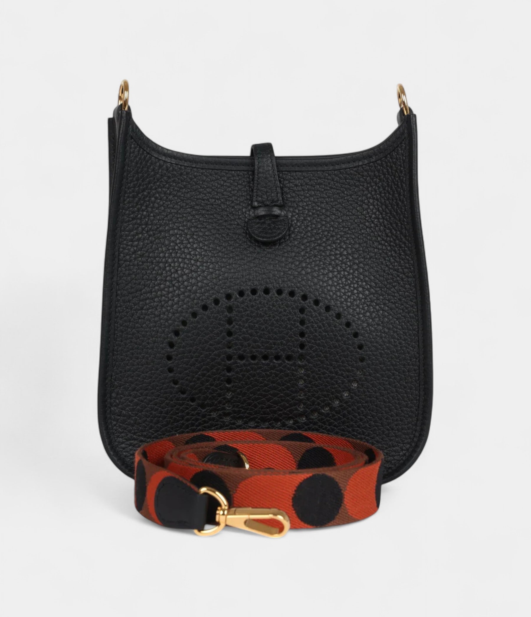 Hermès Evelyne TPM Black Clemence Gold Hardware