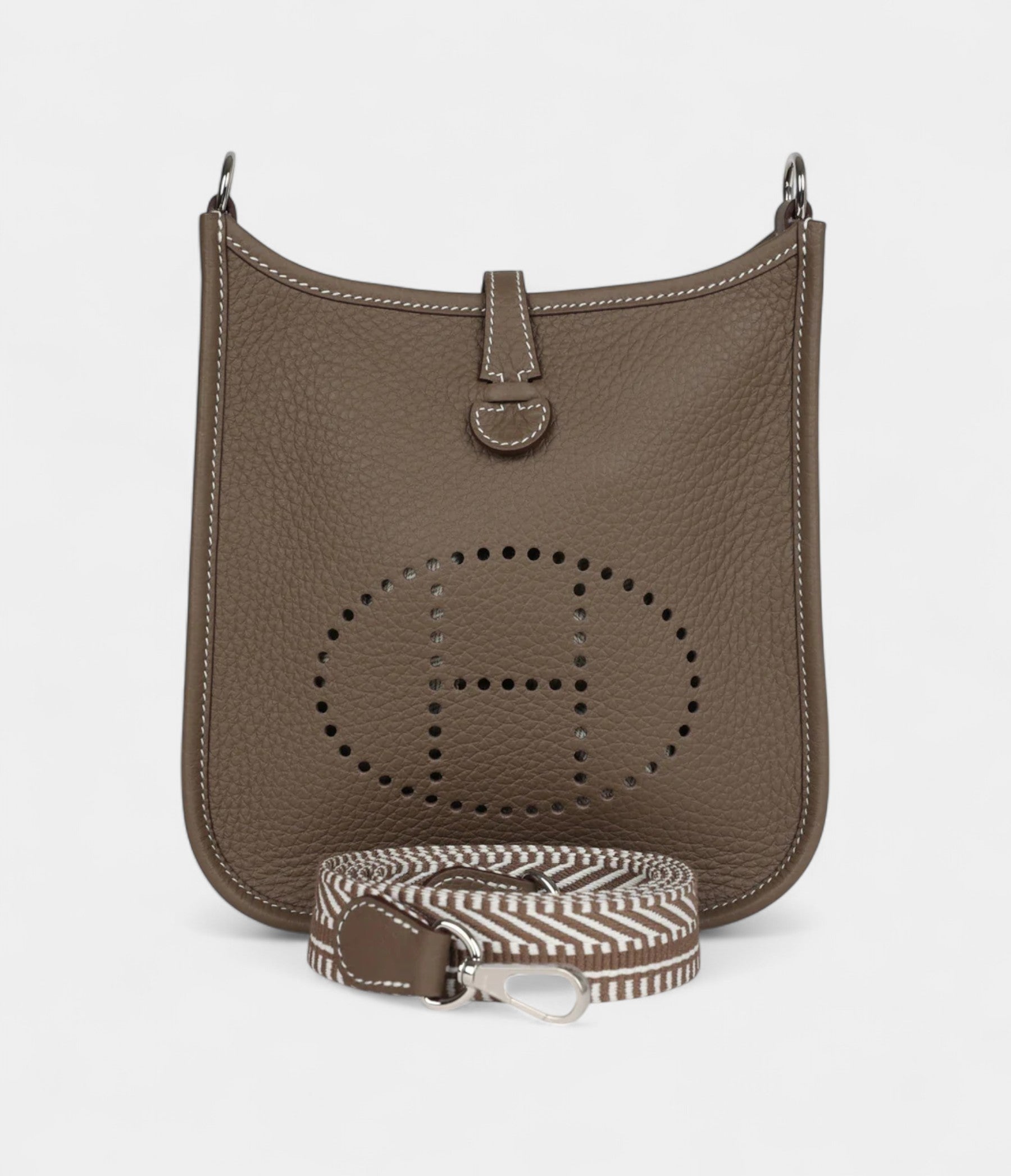Hermès Evelyne TPM Etoupe Clemence Palladium Hardware