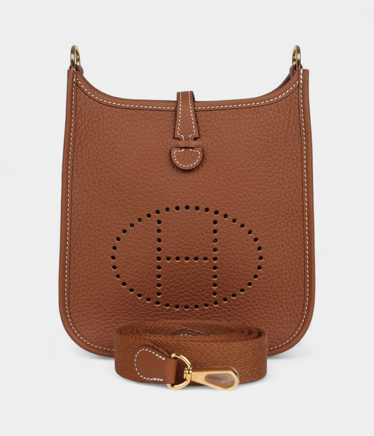Hermès Evelyne TPM Gold Clemence Gold Hardware