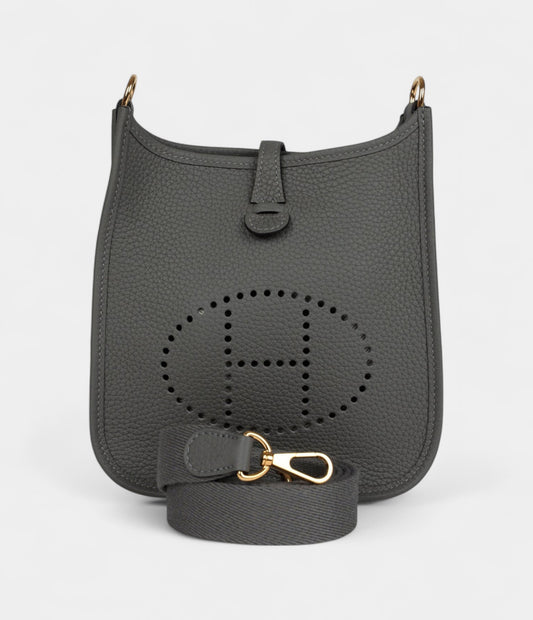 Hermès Evelyne TPM Gris Meyer Clemence Gold Hardware