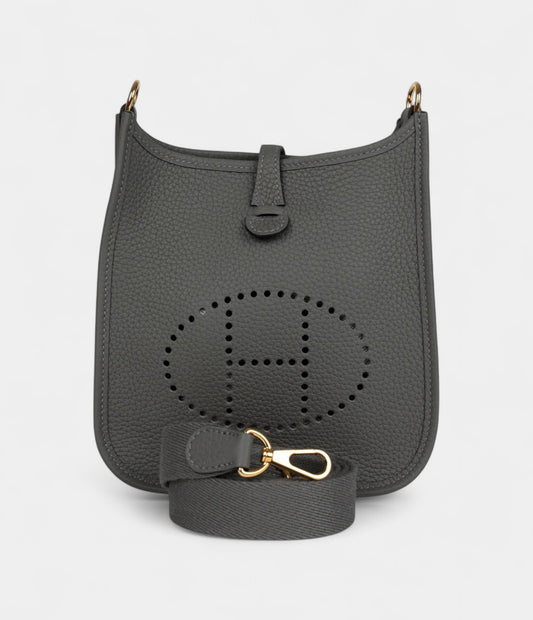 Hermès Evelyne TPM Gris Meyer Clemence Gold Hardware
