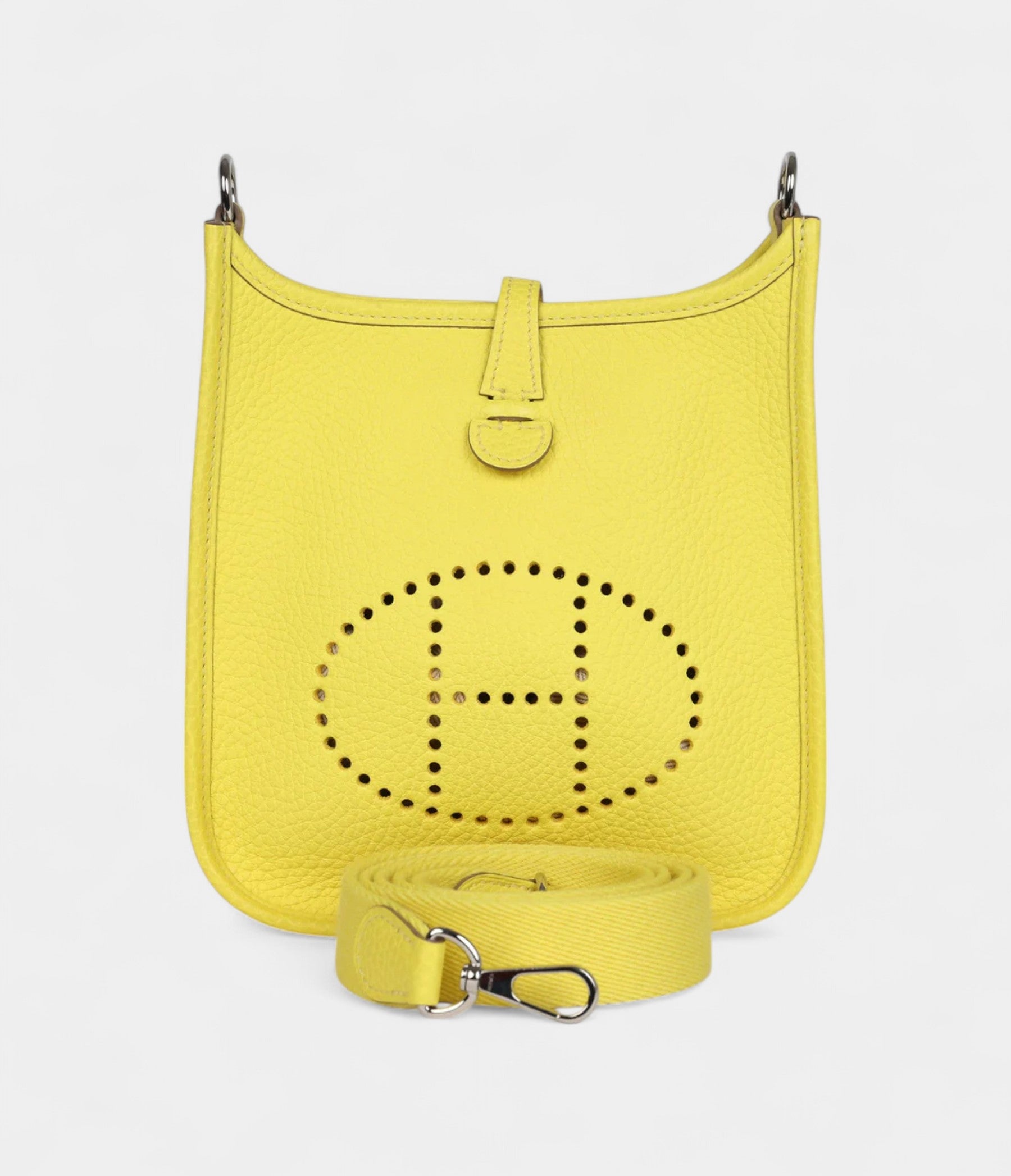 Hermès Evelyne TPM Lime Clemence Palladium Hardware