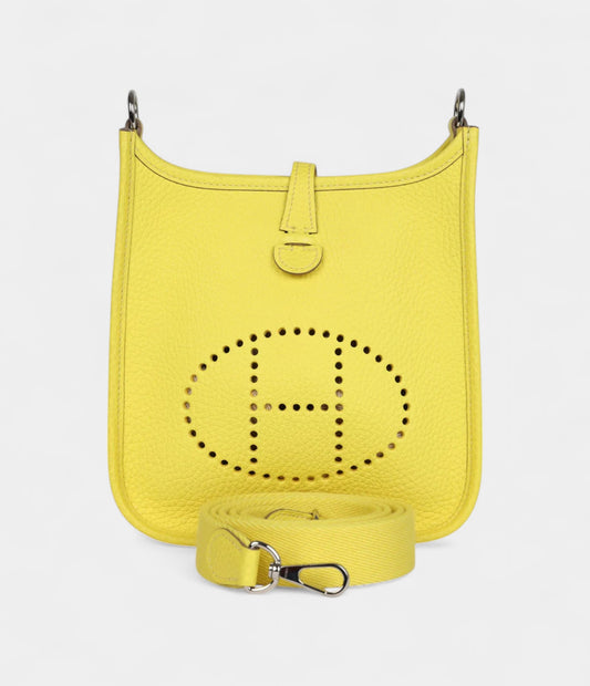 Hermès Evelyne TPM Lime Clemence Palladium Hardware