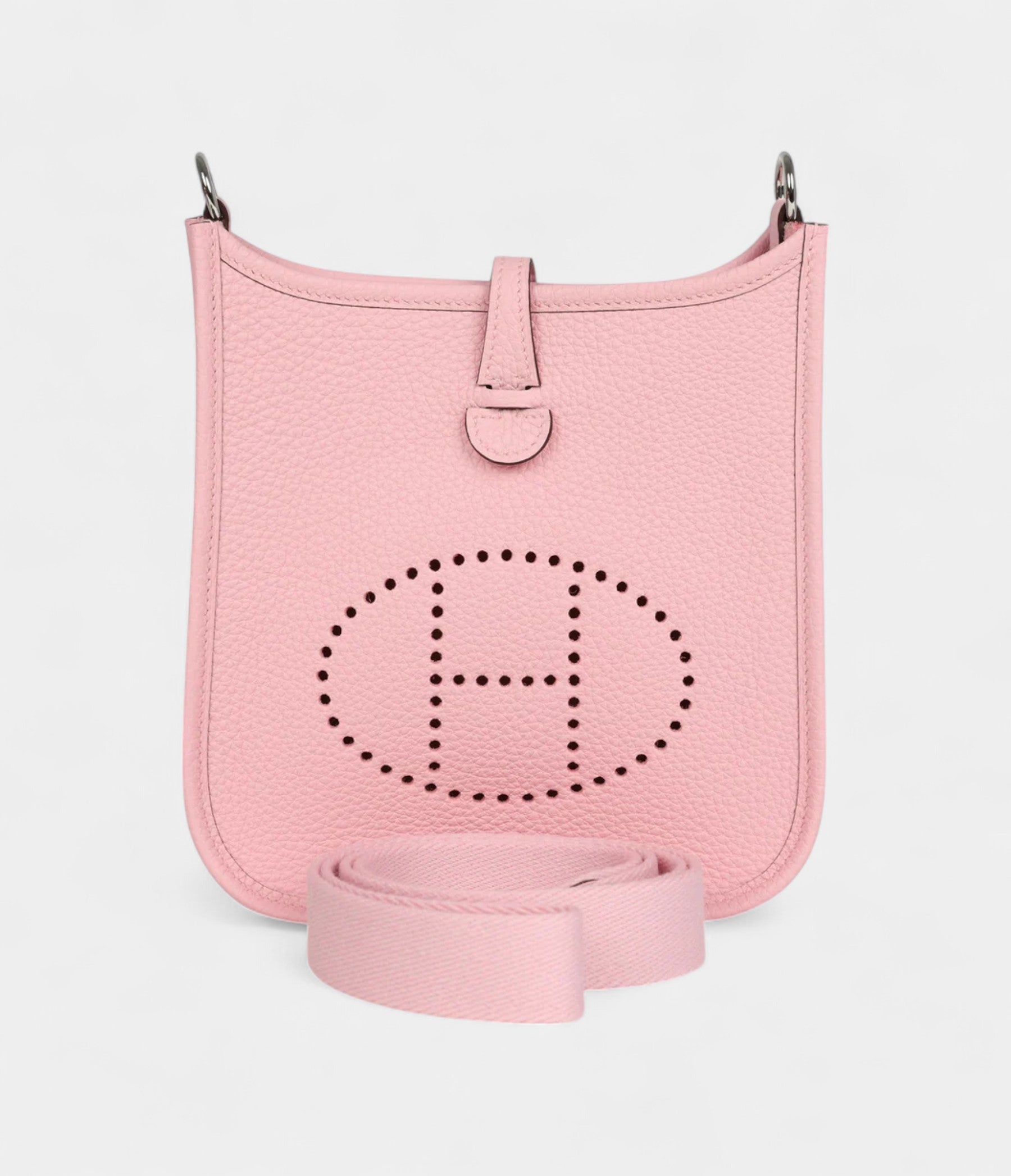 Hermès Evelyne TPM Rose Sakura Clemence Palladium Hardware