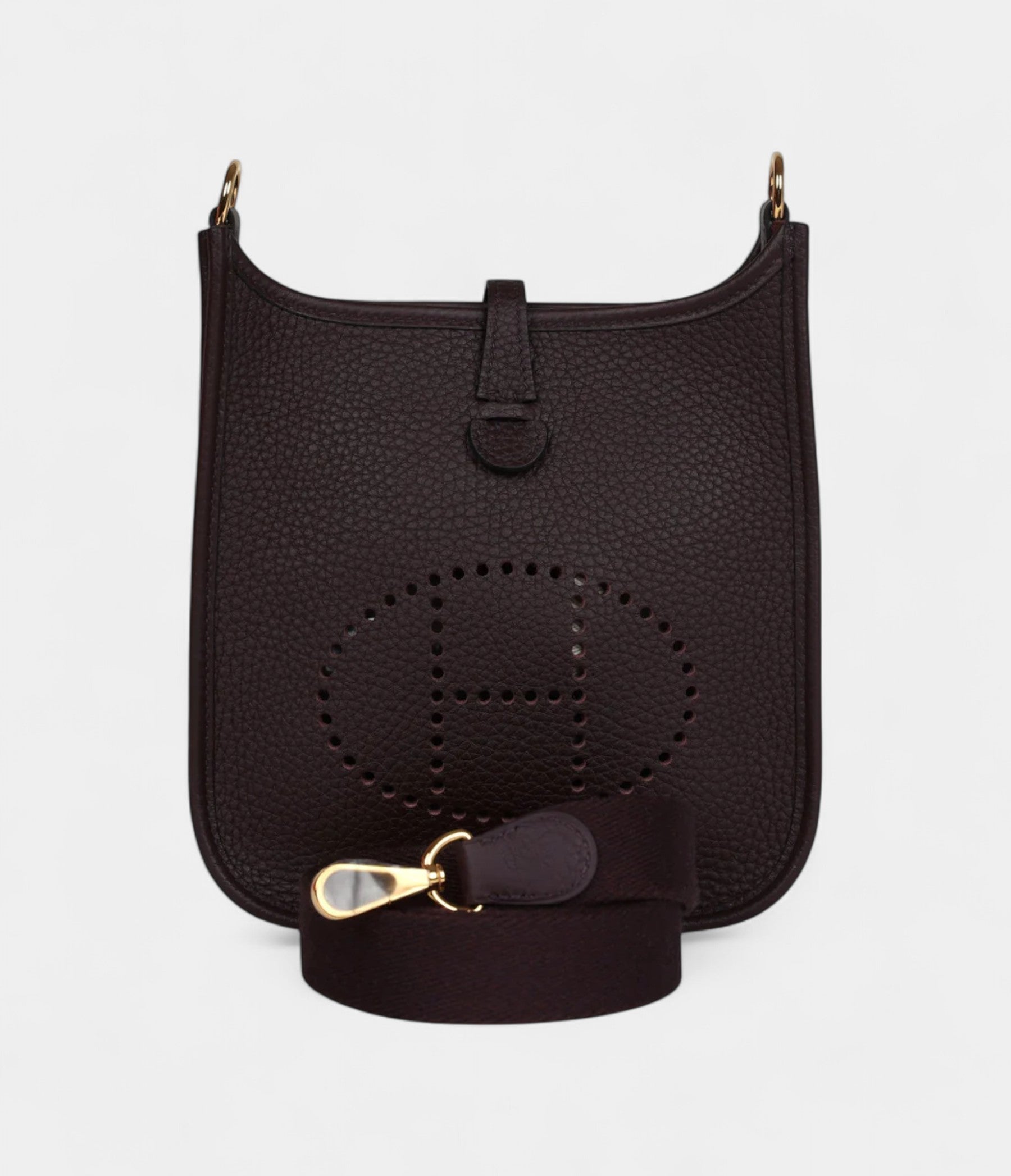 Hermès Evelyne TPM Rouge Sellier Clemence Gold Hardware
