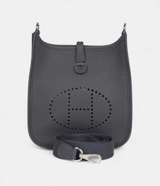 Hermès Evelyne TPM Slate Clemence Palladium Hardware