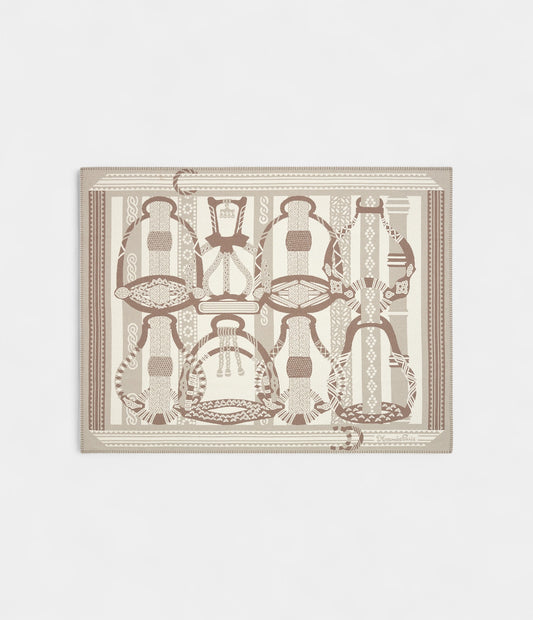 Hermès Fantaisie d’Etriers Wool & Cashmere Dynamic Blanket