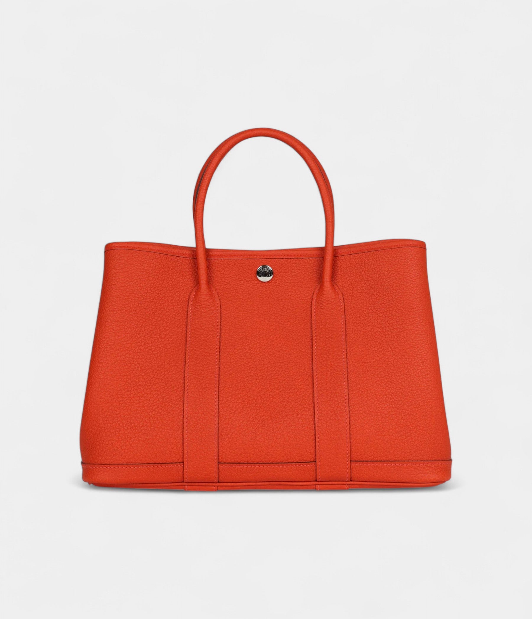 Hermès Garden Party 30 Capucine Negonda Palladium Hardware