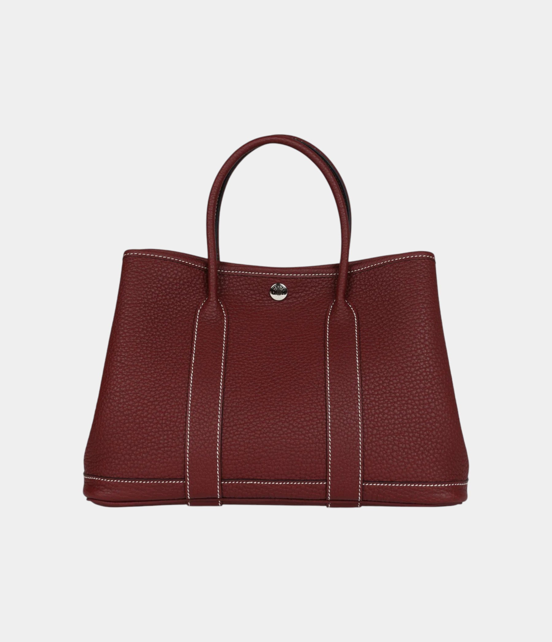 Hermès Garden Party 30 Rouge H Negonda Palladium Hardware