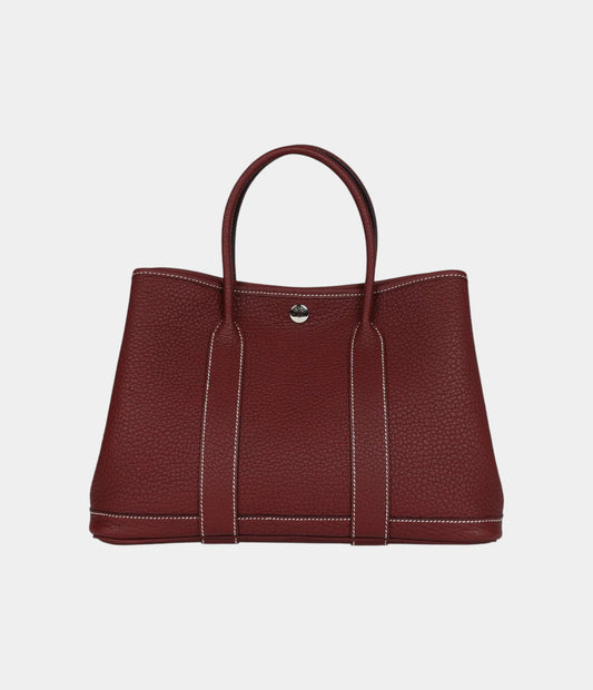Hermès Garden Party 30 Rouge H Negonda Palladium Hardware