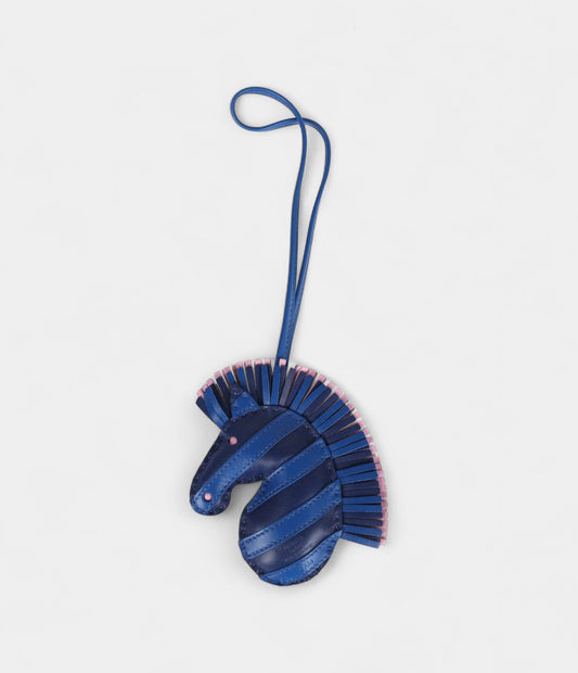 Hermès GeeGee Savannah Bag Charm PM Bleu Saphir Bleu France Mauve Sylvestre Milo Lambskin