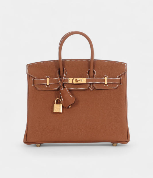 Hermès Gold Togo Birkin 25 Gold Hardware